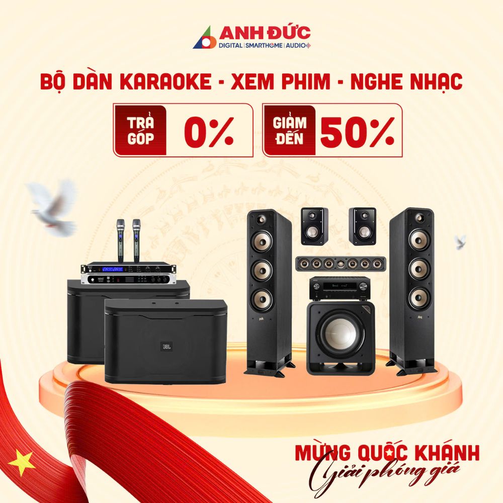 Nâng cấp phòng phim – nghe nhạc: Combo giảm 25%, quà tặng hàng triệu