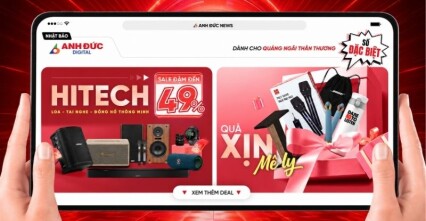 Hitech SALE Quảng Ngãi – Săn deal công nghệ giảm đến 49% tại Anh Đức Digital