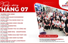 ANH ĐỨC DIGITAL TUYỂN DỤNG THÁNG 7