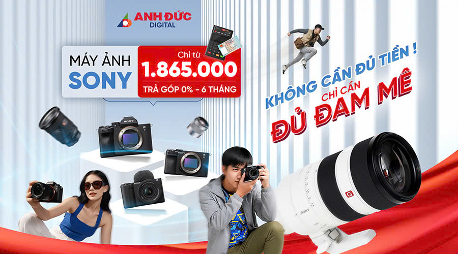 Mua máy ảnh Sony trả góp