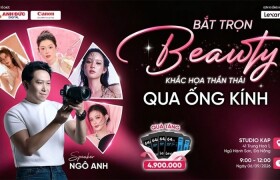 Workshop Bắt trọn Beauty – Khắc họa thần thái qua ống kính