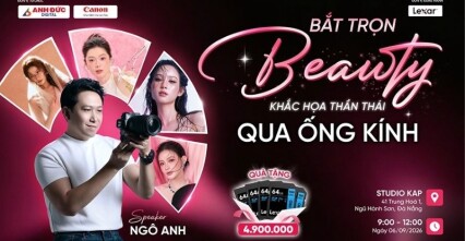 Workshop Bắt trọn Beauty – Khắc họa thần thái qua ống kính