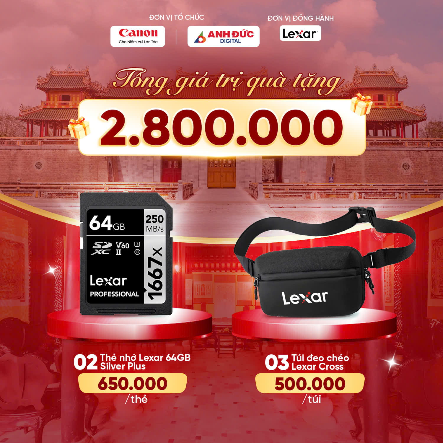 Tổng giá trị quà tặng